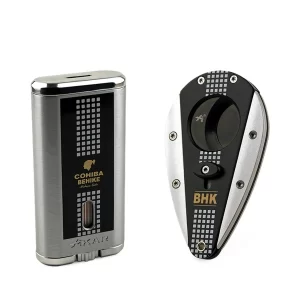 Bộ phụ kiện gồm Bật lửa & Dao cắt COHIBA BEHIKE X